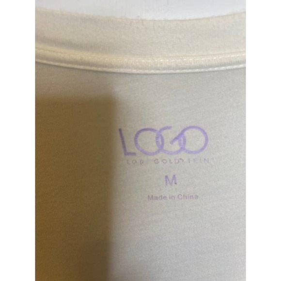 Logo by Lori Goldstein Off White SZ Medium Elbow Sleeves - Picture 3 of 3